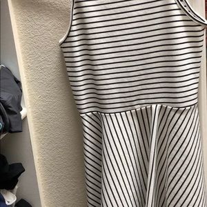 H&M Striped Fit & Flare Dress